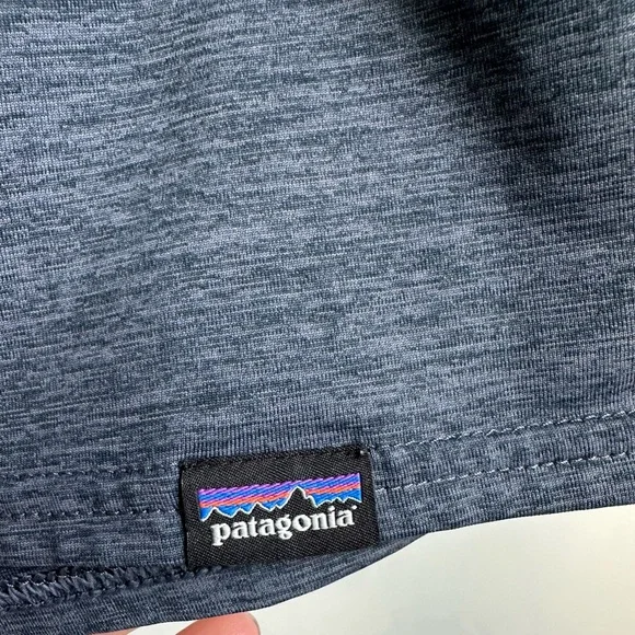 Patagonia Capilene Cool Daily Hoodie Mens Large Long Sleeve Blue Outdoor Hiking - Picture 5 of 6